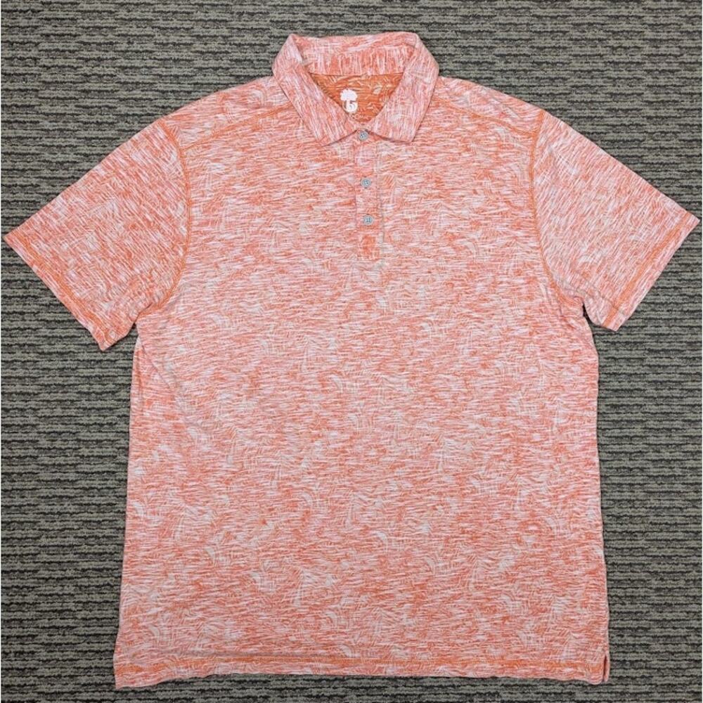 Ocean & Coast Men’s Golf Polo Shirt Orange Size XL Cotton Modal Blend